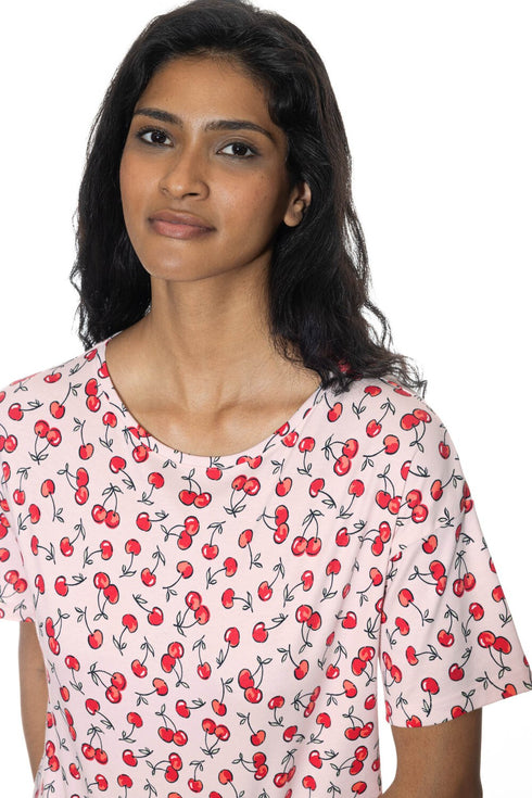 Mey Serie Cherry Rush Big Shirt Short Sleeve
